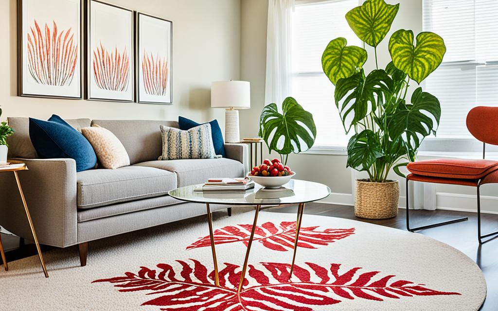 decoração com caladiums