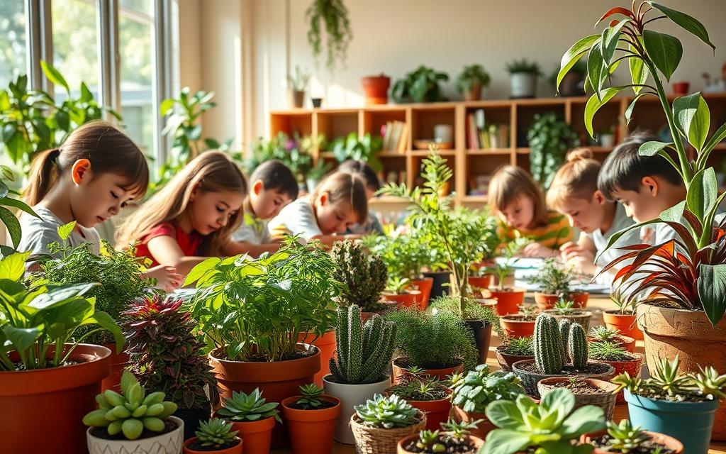 Trabalhos escolares com plantas, terra, substratos, vem que nos te ajudamos.