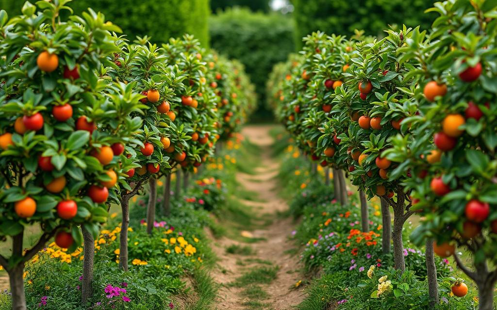 árvores frutíferas anãs
