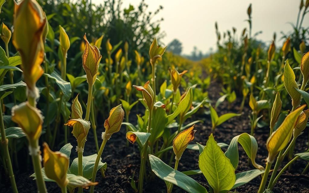 excesso de sal nas plantas