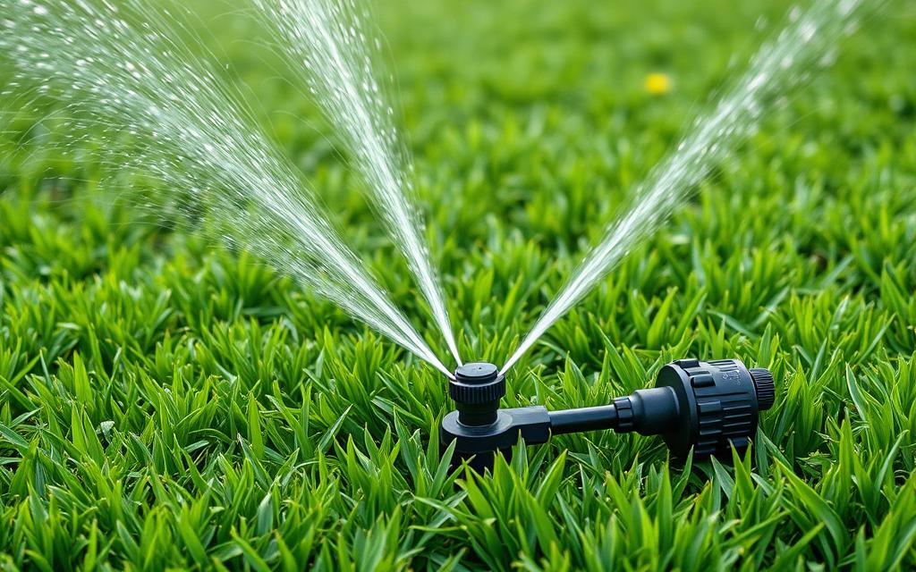 sistema de irrigação para gramado