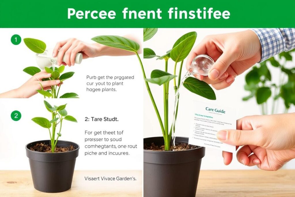 Demonstração de cuidados com plantas da Vivace Garden Demonstração de cuidados com plantas da Vivace Garden