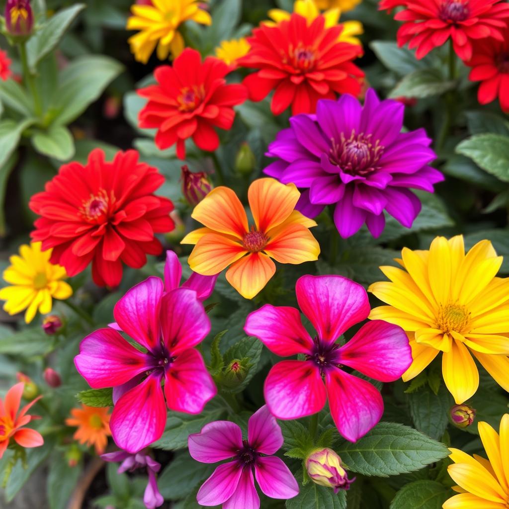 Flores coloridas para jardim dos sonhos Flores coloridas para jardim dos sonhos