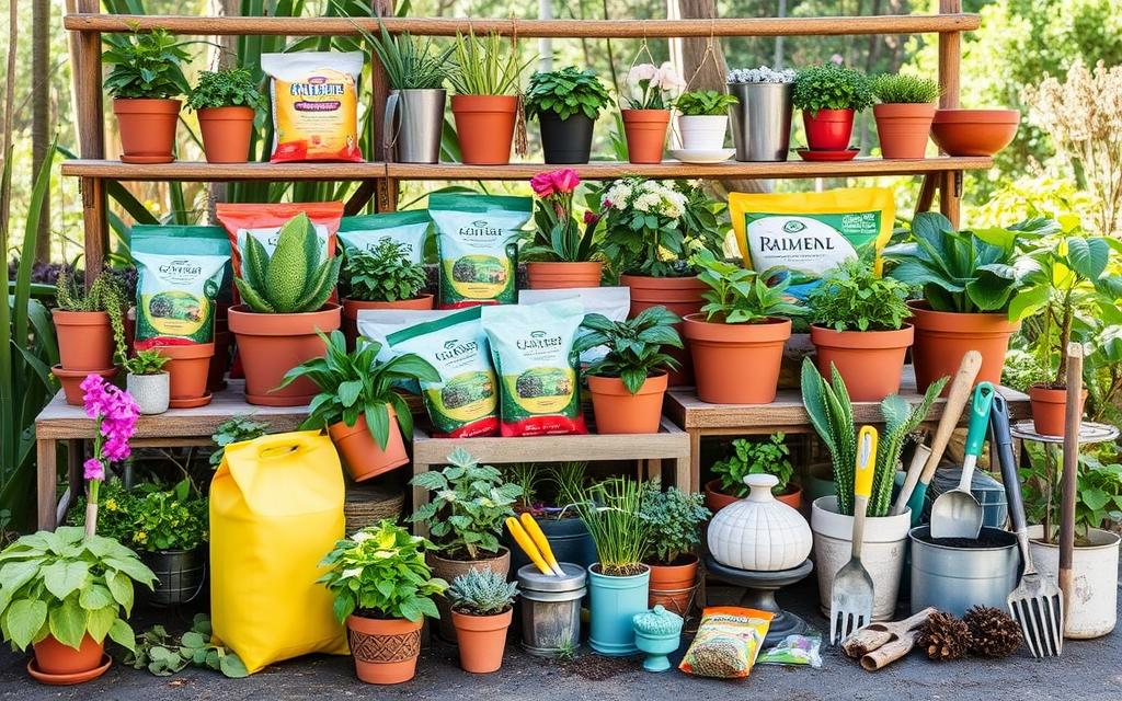 acessórios para plantas e jardins