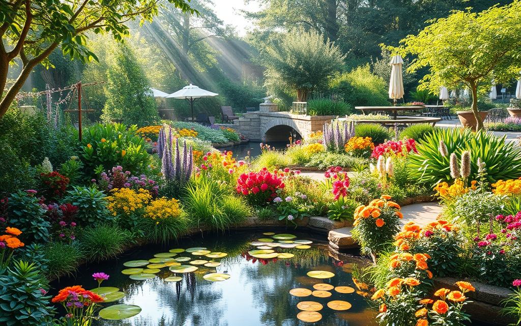 benefícios dos jardins autossuficientes